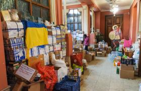 Humanitarian aid supplies in Lviv, Ukraine - Source: Reuters