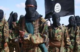 Photo showing fighters from the Somali terrorist group al-Shabab.