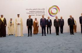 Leaders assemble for the France-sponsored Baghdad Conference in August 2021 - source: Government of Iraq