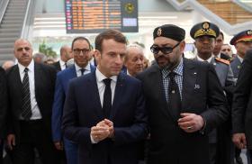 French President Macron and Moroccan King Mohammed VI in Rabat - source: Reuters