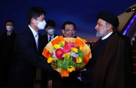 Iranian president Raisi is greeted upon his arrival for a state visit to China in February 2023 - source: Government of Iran
