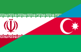 Iran and Azerbaijan Flags