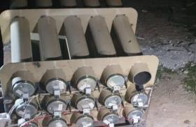 Figure 3 A 5x3 cube of 107mm rockets, Baghdad, October 19, 2023.