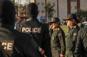 Police Parade in Tehran