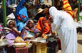 Women in market, Khartoum