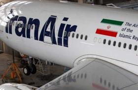 Iran Air passenger plane undergoing maintenance
