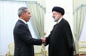 Faiq Zaydan meets Ebrahim Raisi, 2023