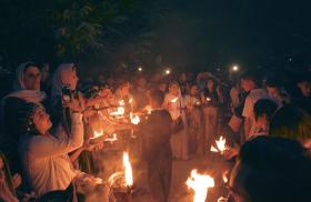 Yezidis celebrating Yezidi New Year