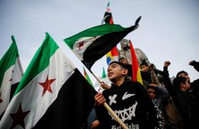 Syrians celebrate the fall of the Assad regime in Majdal Shams - source: Reuters