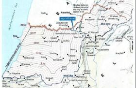 Map released as part of the November 2024 Israel-Lebanon ceasefire.
