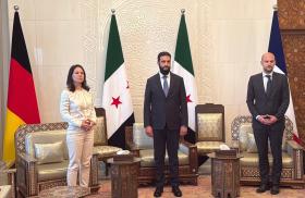 German and French foreign ministers meet with Syria's interim president Ahmed al-Sharaa in Damascus - source: Reuters