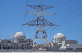 Photo of the Barakah nuclear power plant in the United Arab Emirates.