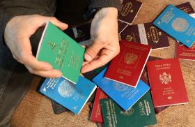 Passports seized from foriegn fighters in northern Syria - source: Reuters