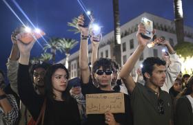 Moroccan youth protest in Rabat in 2025 - source: Reuters