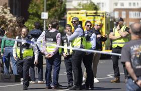 Emergency personnel respond to a terrorist knife attack in London in 2026 - source: Reuters