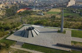 Photo of the Armenian genocide memorial in Yerevan.