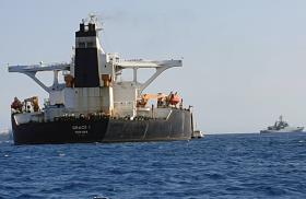 A Panamanian-flagged oil tanker in the Persian Gulf - source: Reuters