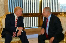 President Donald Trump meeting with Prime Minister Benjamin Netanyahu of Israel - source: Reuters
