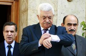 Mahmoud Abbas Checking His Watch